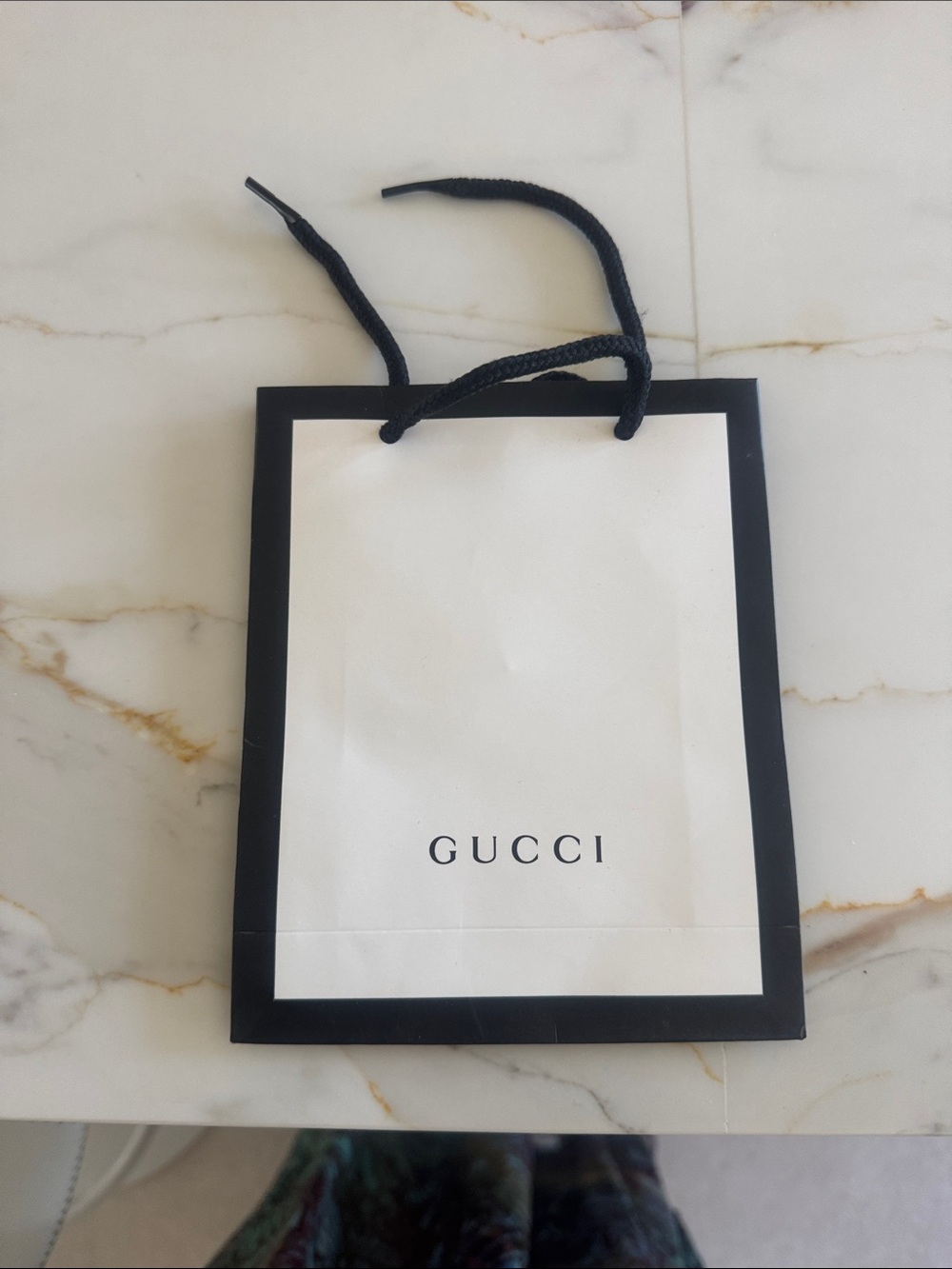Gucci Silver-Tone  Pendant Necklace with Red-Green Stripe and keychain dust bag - Picture 7 of 7